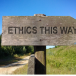 Sign: Ethics this way